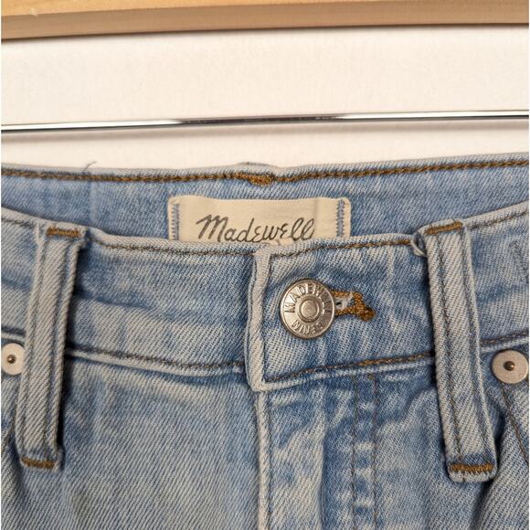 Madewell Light Wash Slim Wide Leg Ankle Cropped Jeans Size 23 - Picture 6 of 9